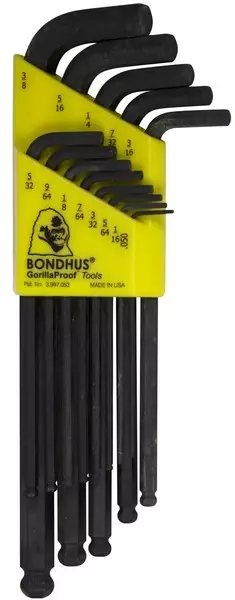 Kuusiokoloavainsarja tuumamitoilla, 13 osaa Bondhus - Työkalusarjat - 256-BLX13 - 1