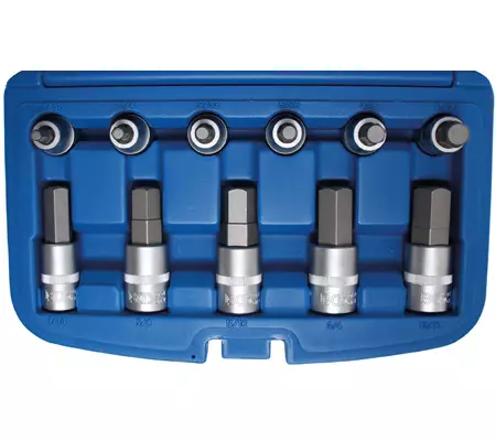 Kuusiokolosarja, tuumamitoitus 1/2" - Hylsysarjat - BGS5053 - 1