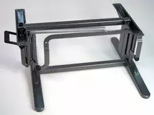 Laskeutuva pöydänjalka korkeus 655/300 mm pituus 750 mm musta - Ovien, luukkujen osat - 1401103 - 1