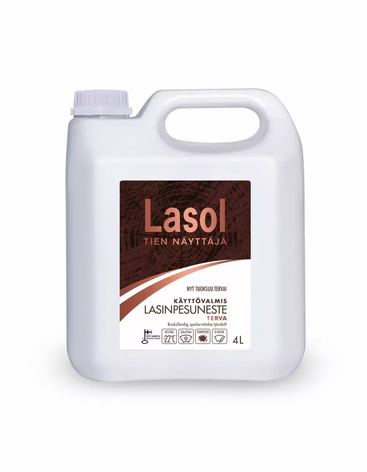 Lasol Terva 4L -22°C Lasinpesuneste - Tuulilasinpesu - 100-1000000483 - 1