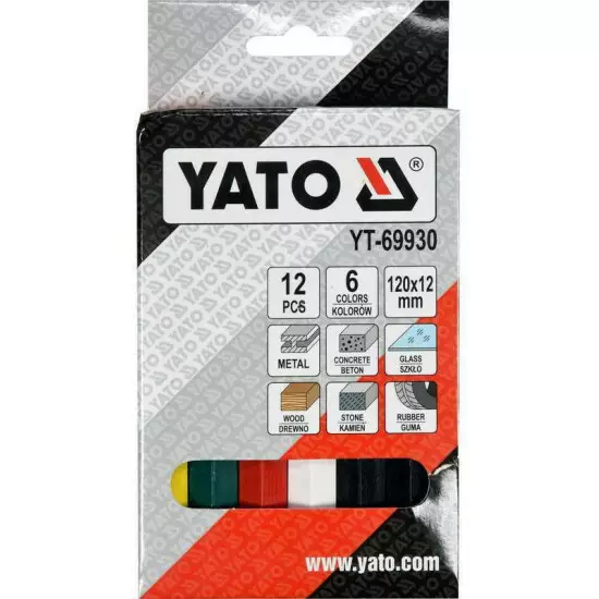 Liitusetti 12-os, YATO yt-69930 - Tussit ja kynät - 68016483 - 1