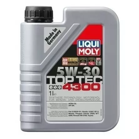 Liqui Moly Top Tec 4300 5W30 1L - Moottoriöljyt - LQM2323 - 1