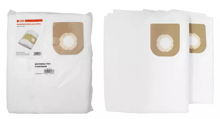 Mikrokuitupussi(10 Kpl), 2-3 Moottoriset - Clen pölypussit ja suodattimet - CLT44393 - 1