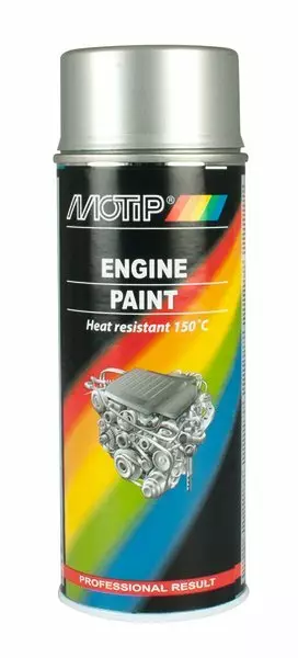 Moottorilohkomaali Alumiini 400 ml Motip - Kuumakestomaalit - 104-04093 - 1