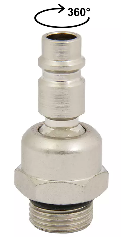 Nivelliitin 3/8" ulkokierteellä 360° - Muut paineilmakoneet ja tarvikkeet - MV250903 - 2