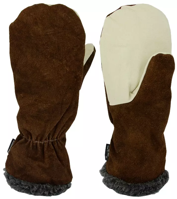 Pilkkirukkanen pitkä teddyvuori 11/XXL - Talvityöhanskat - QTK203 - 2