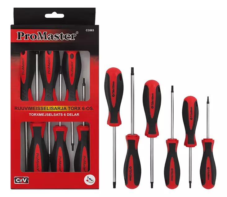 Ruuvimeisselisarja TORX 6-os. - Ruuvitaltat - C3563 - 1
