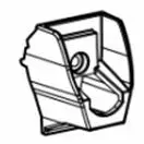 Thule vaakatangon pää Residence, Panorama Seinämarkiisiin (etu) - Thule Omnistor markiisien varaosat - 1500601183 - 1