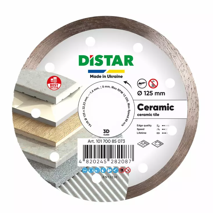 Timanttilaikka 1A1R 125 Ceramic - Timanttilaikat laatoittajille - 10170085073 - 1
