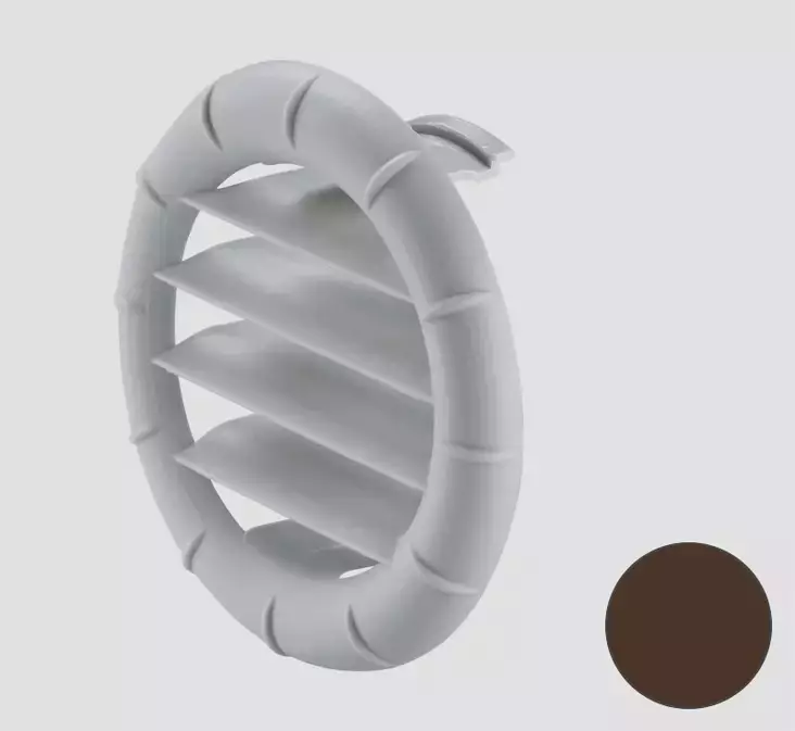 Truma suunnattava ritilä päätesuuttimeen tummanruskea - Ilmakeskuslämmityksen asennustarvikkeet - 40721-03 - 1