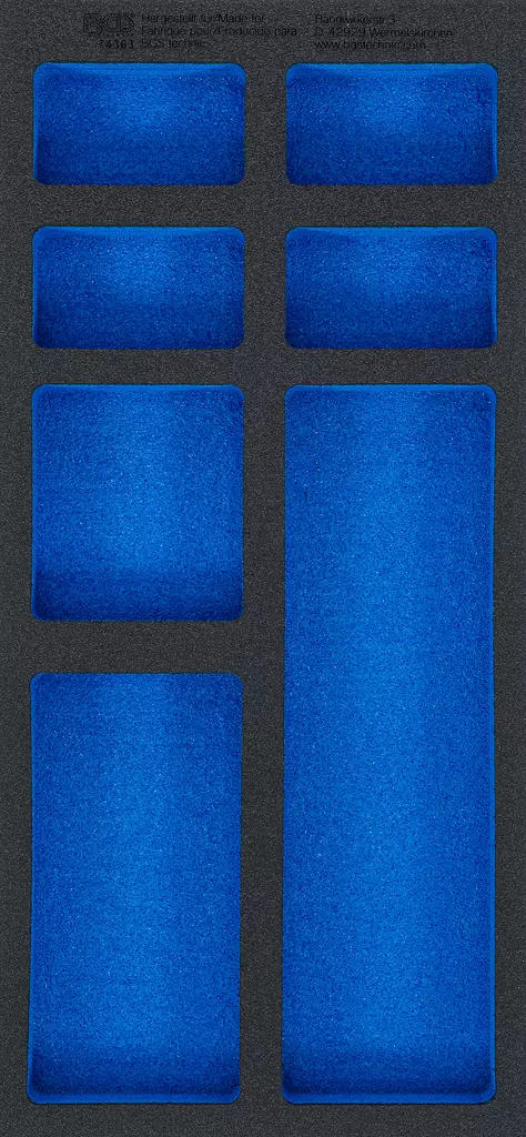 Tyhjä pehmuste 7-osainen vaunuun - Työkalumoduulit työkaluvaunuihin - BGS74363 - 1