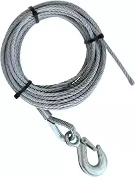Vaijeri Vintturiin 4mm pituus 6m Vinssivaijeri hakalla 1000kg - Vaijerit - 1730143 - 1