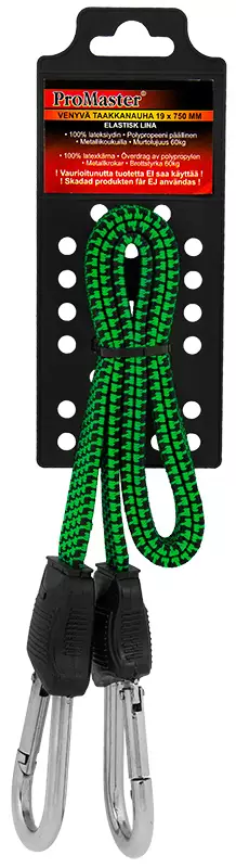 Venyvä taakkanaru vihreä 19x750 mm - Köydet, narut ja vaijerit - C5943 - 1