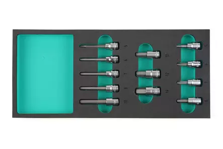 Kuusiokolosarja, 3/8" - Työkalumoduulit työkaluvaunuihin - K26064 - 1