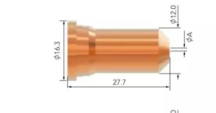 PLASMA SUUTIN 1,6 MM P120 1 KPL - Plasmaleikkurien kulutusosat - WA66064 - 1