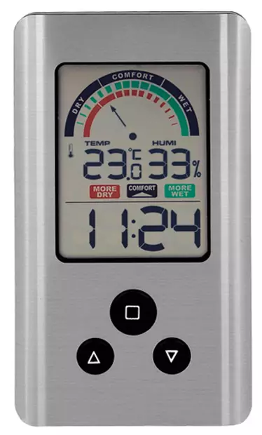 Sisä Digi-Lämpö/Kosteusmittari Alu - Lämpömittarit - EC224 - 1