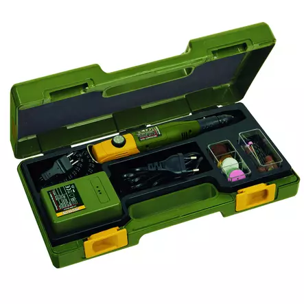 Tarkkuusporakone 60/EF salkku + tarvikkeet - Proxxon käsikäyttöiset laitteet 12V - 28514 - 1