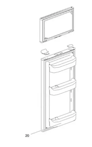 Thetford ovilokero matala MK1, N3145/3170 16.7.2018- - Jääkaappien varaosat Thetford - 692519144 - 1