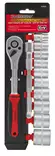 12-osainen hylsysarja 3/8" vääntiöllä - Hylsysarjat - C2424 - 2