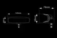 BULLBOY LED TYÖVALO 15W 800LM 9-32V SUORAKAIDE 145X45MM - LED-työvalot - 1603-300404 - 4