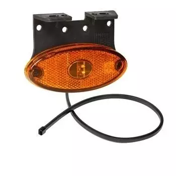 Aspöck sivuvalo keltainen led flatpoint Sivuvalo flatpoint led muovi kiinnikkeel - Äärivalot - 0900794 - 1