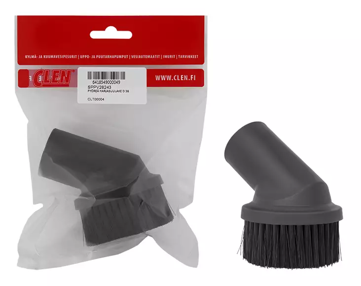 Clen pyöreä harjasuulake 36mm - Clen imuriputket ja suulakkeet - CLT00004 - 1