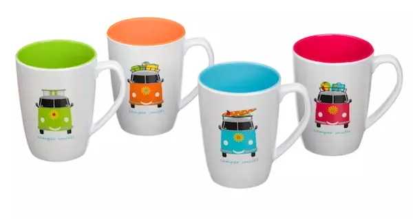 Flamefield muki Camper Smiles, 4 kpl - Melamiiniastiastot ja aterimet - CAM424 - 1