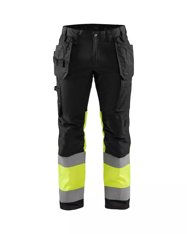 Highvis riipputaskuhousut stretch - Blåkläder työhousut - 155818119933C54 - 1