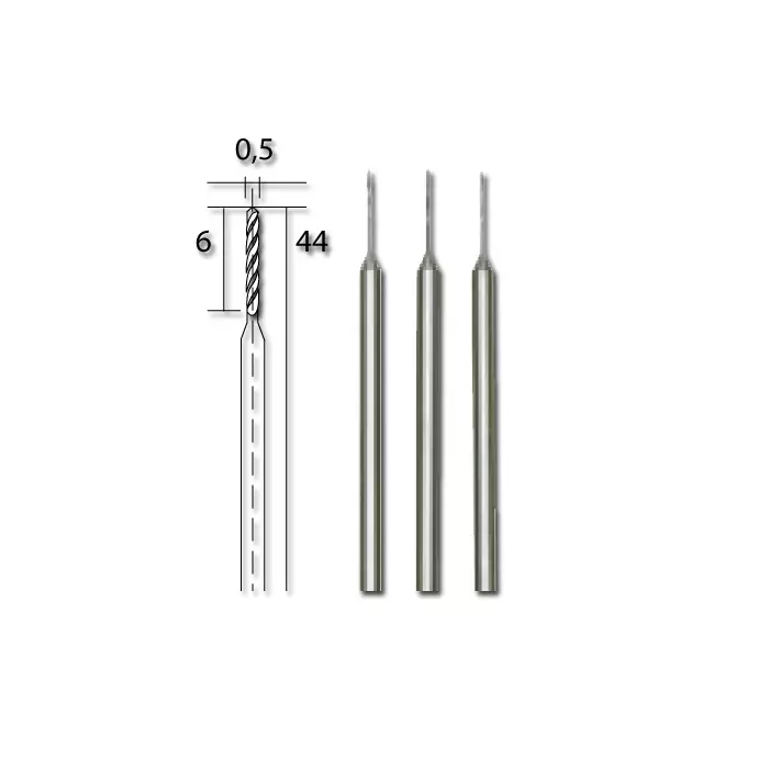 HSS-poranterät, Ø 0,5 mm 3 kpl - Poranterät - 28864 - 1