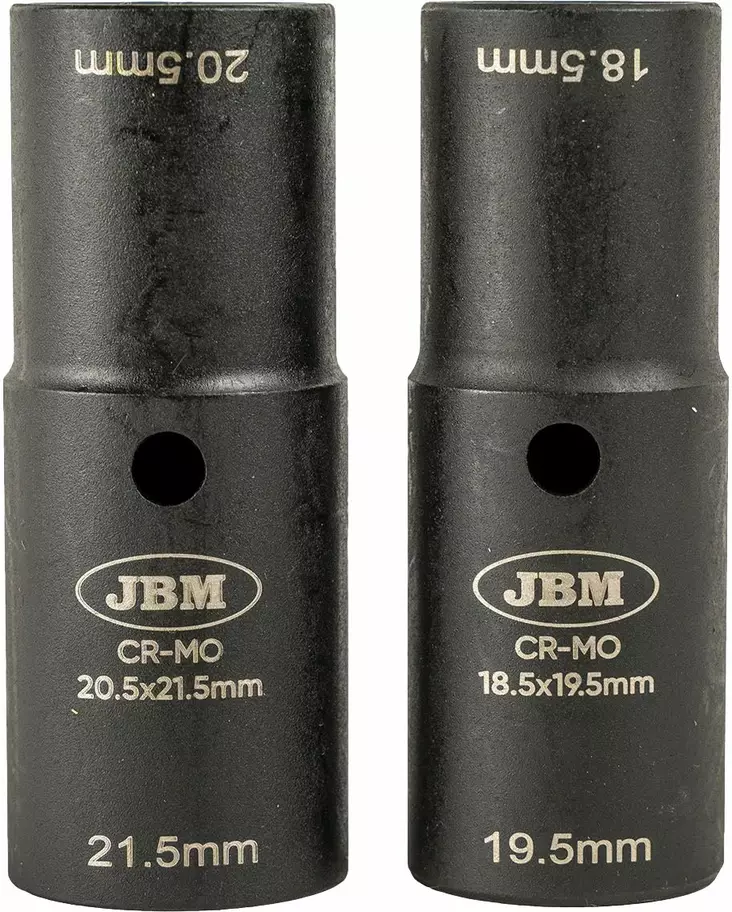 JBM 1/2" aluvanne voimahylsysarja ford 18.5/19.5mm, 20.5/21.5mm 2 osaa - Rengastyökalut - 50-54734 - 1