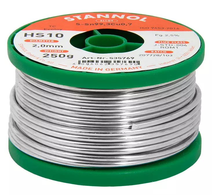 Juotostinarulla 2.0 250 g HS10 - Juottimet ja kolvit - SA207314 - 2