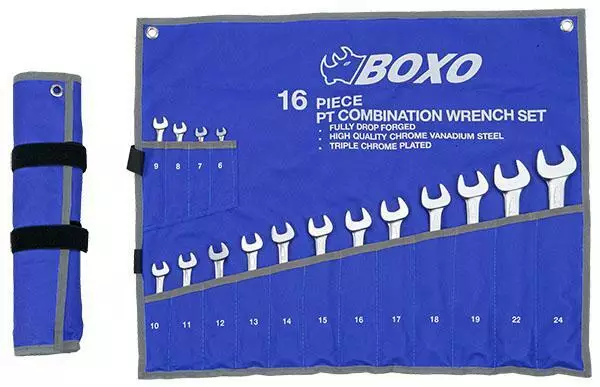 Kiintolenkkiavainsarja 6-24mm 16-osaa Boxo - Jako- ja lenkkiavaimet - 284-B35-0624 - 1