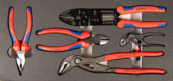 Knipex Pihtisarja modulissa 5-osaa - Työkalumoduulit työkaluvaunuihin - 265-KX004 - 1