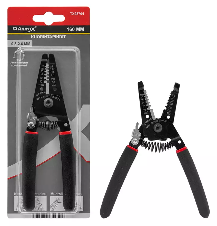 Kuorintapihdit 0.8-2.6 mm - Kuorinta- ja liitinpihdit - TX28704 - 1