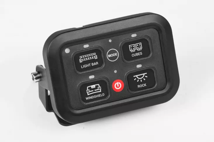 Kytkinpaneeli lisävaloille 4-kanavainen - Lisävalojen johtosarjat - HMWB-0304 - 1