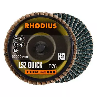 Lamellilaikka LSZ QUICK 76mm K40 ROLOC - Roloc -laikat - 287-303934 - 1