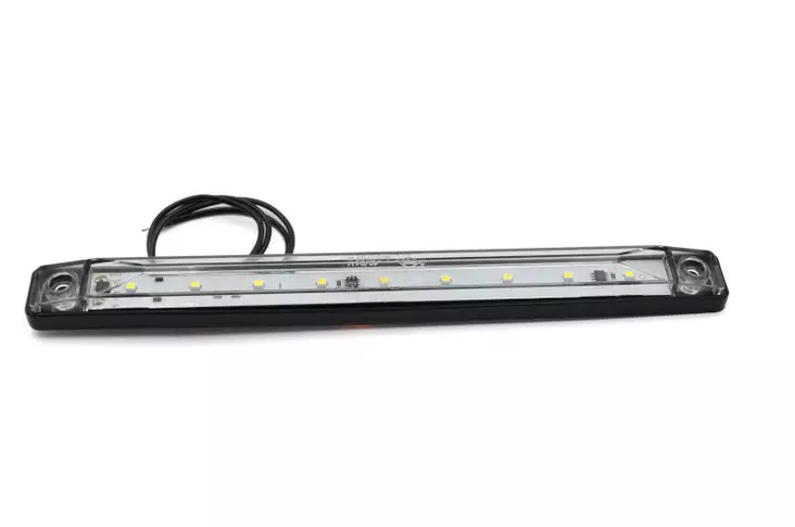 LED Etuäärivalo Valkoinen 12/24V 254x24x18mm - Äärivalot - PSL304 - 1