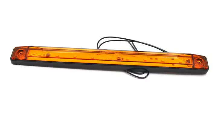 LED Sivuäärivalo Keltainen 12/24V 254x24x18mm - Äärivalot - PSL104 - 1