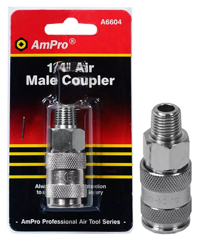 Liitinrunko 1/4" ulkokierteellä - Muut paineilmakoneet ja tarvikkeet - A6604 - 2