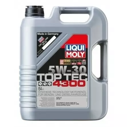 Liqui Moly Top Tec 4300 5W30 5L - Moottoriöljyt - LQM2324 - 1
