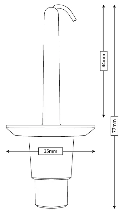 Maskisuoja kiinnike 44mm - Maskisuoja kiinnikkeet - TSKIIN44 - 1
