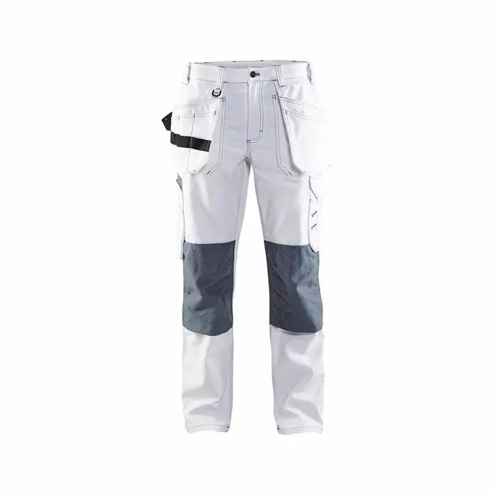Naisten maalarin riipputaskuhousutValkoinen/Harmaa - Blåkläder työhousut - 713112101094C34 - 1