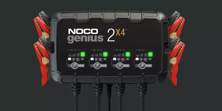 NOCO genius 2x4 akkulaturi 12V/6V 2A 40Ah - Akkulaturit autoon - 295-10-GENIUS2X4 - 1