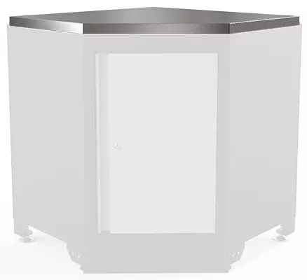 PÖYTÄLEVY KULMAKAAPPIIN RUOSTUMATON - Pöytälevyt ja sokkelit - 285-PL864 - 1