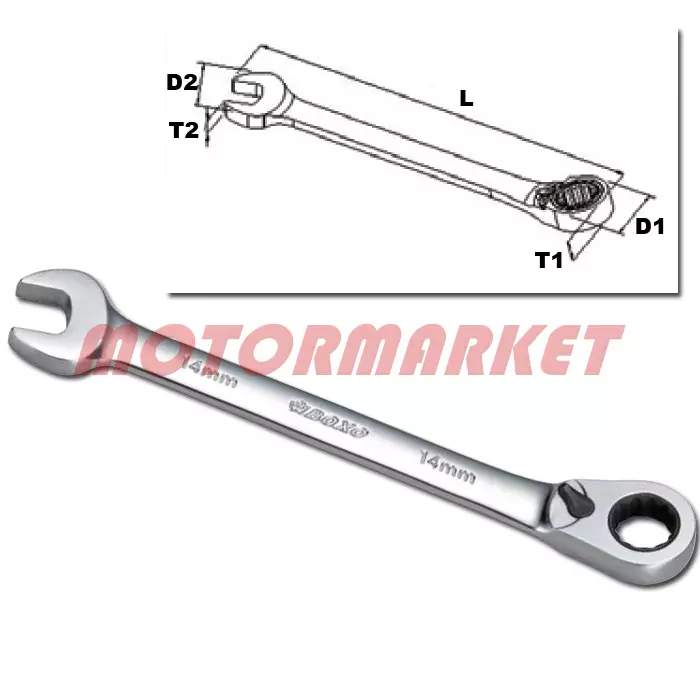 RäikkäLenkkiavain suunnanvaihto 24mm - Jako- ja lenkkiavaimet - 284-B41-24 - 1