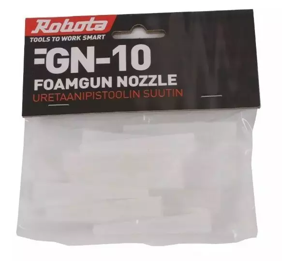 Uretaanipistoolin suutin 10kpl Robota - Rakentaminen ja laatoitus - R05-00104 - 1
