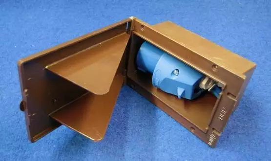 Sisäänottorasia 230V ruskea CEE PT upotettava - Sähkörasiat ja pistokkeet - 1000204 - 1