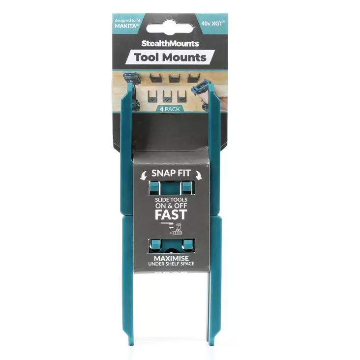 Koneenpidike MAKITA 40v XGT 4kpl StealthMounts - StealthMounts työkalupidikkeet - TM-MK40-BLU-4 - 1