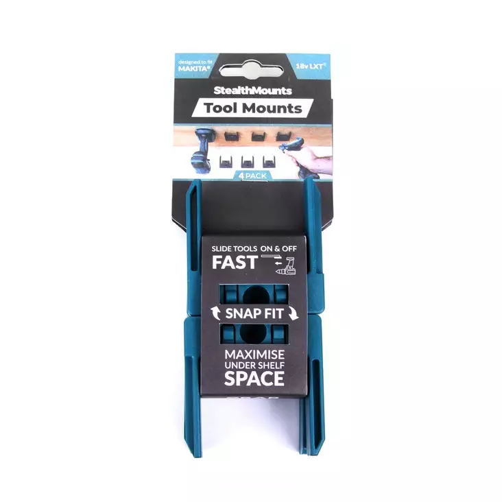 Koneenpidike MAKITA rungolle 4kpl StealthMounts - StealthMounts työkalupidikkeet - TM-MK18-BLU-4 - 1