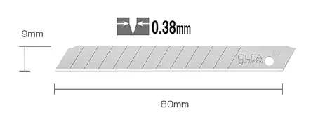 Katkoteräveitsen Varaterä 9mm 10kpl - Puukot, veitset ja kaapimet - OF640145 - 2